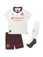 Manchester City Julian Alvarez #19 Replika Borta Kläder Barn 2023-24 Kortärmad (+ byxor)